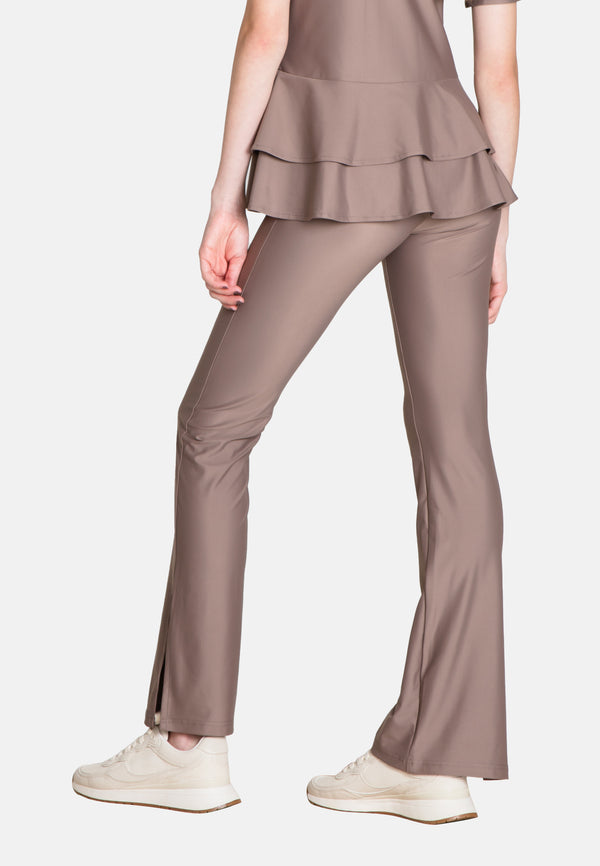The Slit Cut Sport Pants - Warm Taupe - SS23