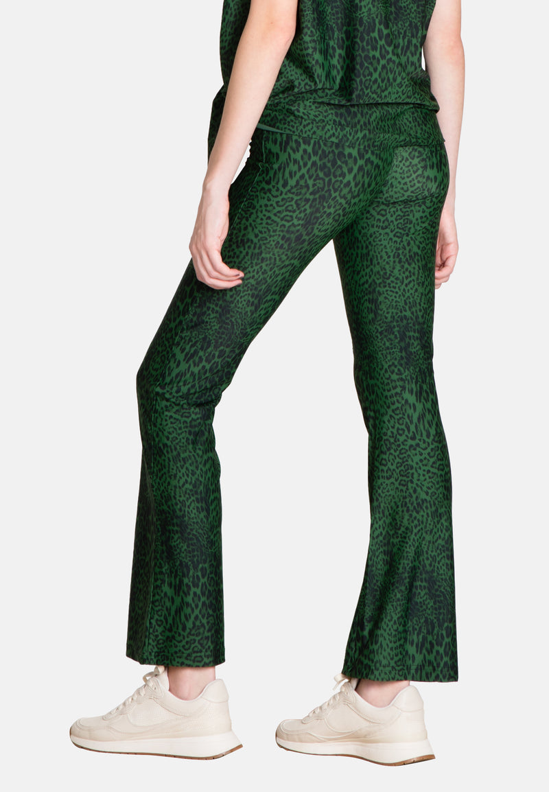 The Cropped Sport Pants - Green Leo - SS23