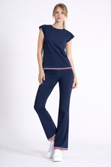 Le T-shirt Ribbon - Blue Tricolore