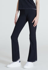 The Tall Bootcut Sport Pants Velvet - Black Opaque