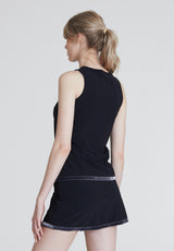 Le Club Tennis Skirt Velvet - Black Opaque