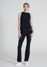 The Tall Bootcut Sport Pants Velvet - Black Opaque