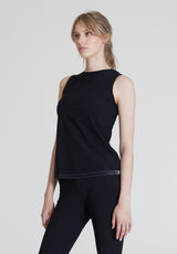 La Luna Sport Top Velvet - Black Opaque