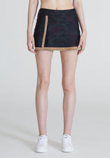 Le Club Tennis Skirt Velvet - Green Camo