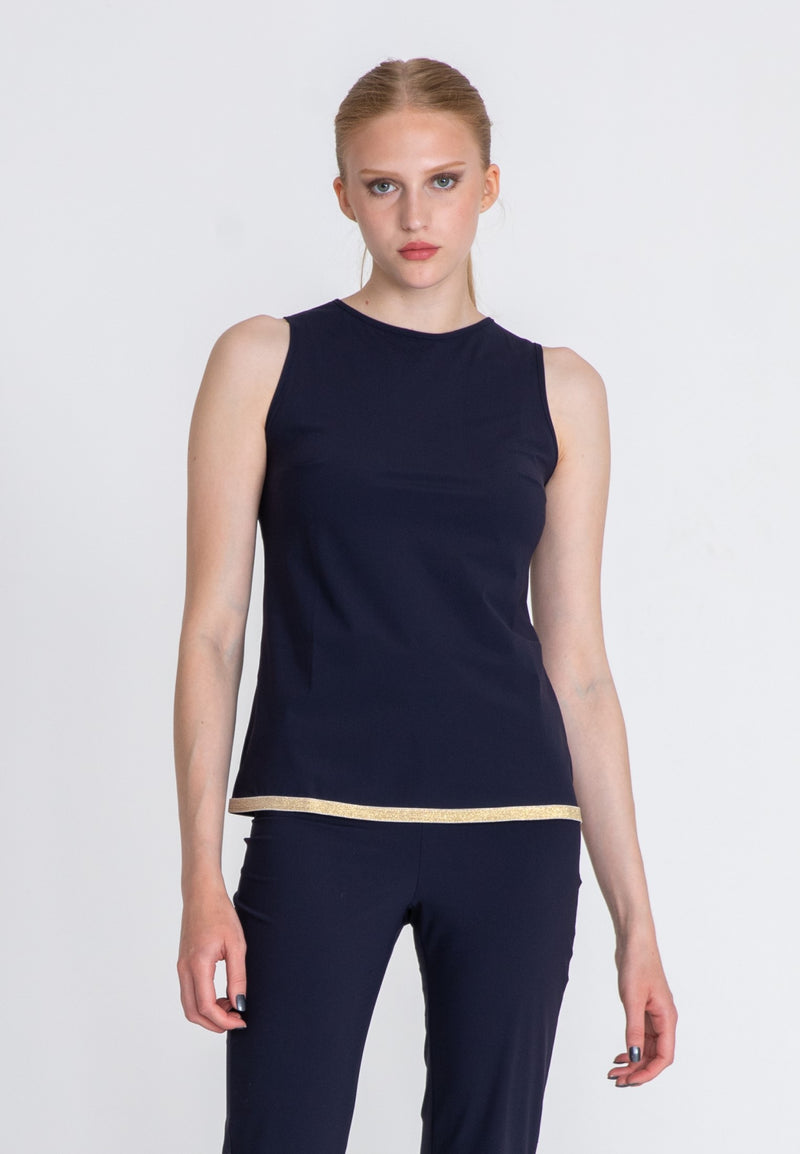 La Luna Sport Top Gold - Blue Opaque