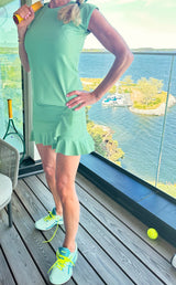 The Flounce Tennis Skirt - Greenfield