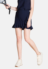 The Flounce Tennis Skirt - Blue Opaque